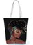 No.3 Tarzı 23-27CM Retro Siyah Afrika Kız Omuz Çantası Tasarımcı Yıldızlı Gökyüzü Yağlıboya Çanta Büyük Kapasiteli Eko Yeniden Kullanılabilir Kadın Rahat Tote (Yurt Dışından) 1