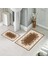 Banyo Halısı Ikili Klozet Takımı Kaymaz Tabanlı (60 cm x 100 cm + 40 cm x 60 Cm) 1