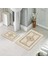 Banyo Halısı Ikili Klozet Takımı Kaymaz Tabanlı (60 cm x 100 cm + 40 cm x 60 Cm) 1