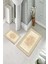 Banyo Halısı Ikili Klozet Takımı Kaymaz Tabanlı (60 cm x 100 cm + 40 cm x 60 Cm) 2
