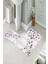 Banyo Halısı Ikili Klozet Takımı Kaymaz Tabanlı (60 cm x 100 cm + 40 cm x 60 Cm) 2