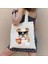 NO.108 Tarzı 35X40CM Komik Dachshund Köpek Sevimli Kalp Ingilizce Hayır Fransız Bulldog Kadın Pamuk Alışveriş Çantaları Eko Tote Kanvas Kumaş Omuzdan Askili Çanta Çanta (Yurt Dışından) 1