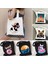 NO.107 Stili 35X40CM Komik Dachshund Köpek Sevimli Kalp Ingilizce Hayır Fransız Bulldog Kadın Pamuk Alışveriş Çantaları Eko Tote Kanvas Kumaş Omuzdan Askili Çanta Çanta (Yurt Dışından) 2