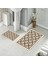 Banyo Halısı Ikili Klozet Takımı Kaymaz Tabanlı (60 cm x 100 cm + 40 cm x 60 Cm) 1