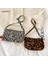 Siyah Stil Vintage Leopar Zebra Desen Koltuk Altı Çanta Kadın Kumaş Zincir Omuz Çantaları Akşam Parti Çanta Manşonlar Çanta (Yurt Dışından) 2