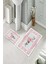 Banyo Halısı Ikili Klozet Takımı Kaymaz Tabanlı (60 cm x 100 cm + 40 cm x 60 Cm) 2
