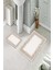 Banyo Halısı Ikili Klozet Takımı Kaymaz Tabanlı (60 cm x 100 cm + 40 cm x 60 Cm) 2