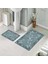 Banyo Halısı Ikili Klozet Takımı Kaymaz Tabanlı (60 cm x 100 cm + 40 cm x 60 Cm) 1