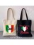 No.64 Stili 35X40CM Cinque Terre Duomo Floransa Forza Italia Ciao Bella Italyan Haritası Bayrağı Italya Atasözü Alıntılar Kalp Kanvas Tote Çanta Shopper Çanta (Yurt Dışından) 3
