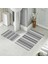 Banyo Halısı Ikili Klozet Takımı Kaymaz Tabanlı (60 cm x 100 cm + 40 cm x 60 Cm) 1