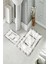 Banyo Halısı Ikili Klozet Takımı Kaymaz Tabanlı (60 cm x 100 cm + 40 cm x 60 Cm) 2
