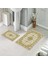 Banyo Halısı Ikili Klozet Takımı Kaymaz Tabanlı (60 cm x 100 cm + 40 cm x 60 Cm) 1