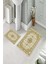 Banyo Halısı Ikili Klozet Takımı Kaymaz Tabanlı (60 cm x 100 cm + 40 cm x 60 Cm) 2