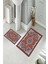 Banyo Halısı Ikili Klozet Takımı Kaymaz Tabanlı (60 cm x 100 cm + 40 cm x 60 Cm) 2