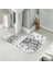 Banyo Halısı Ikili Klozet Takımı Kaymaz Tabanlı (60 cm x 100 cm + 40 cm x 60 Cm) 4