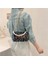 Gri Tarzı 19X10X10CM Moda Kadın Inci Payetler Silindir Çanta Zincir Çanta Düz Renk Bayanlar El Çantaları Crossbody Tote Kadınlar Için Alışveriş Seyahat (Yurt Dışından) 2
