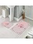 Banyo Halısı Ikili Klozet Takımı Kaymaz Tabanlı (60 cm x 100 cm + 40 cm x 60 Cm) 1