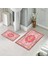 Banyo Halısı Ikili Klozet Takımı Kaymaz Tabanlı (60 cm x 100 cm + 40 cm x 60 Cm) 1