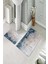 Banyo Halısı Ikili Klozet Takımı Kaymaz Tabanlı (60 cm x 100 cm + 40 cm x 60 Cm) 2