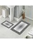 Banyo Halısı Ikili Klozet Takımı Kaymaz Tabanlı (60 cm x 100 cm + 40 cm x 60 Cm) 1