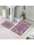Banyo Halısı Ikili Klozet Takımı Kaymaz Tabanlı (60 cm x 100 cm + 40 cm x 60 Cm) 1