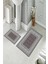 Banyo Halısı Ikili Klozet Takımı Kaymaz Tabanlı (60 cm x 100 cm + 40 cm x 60 Cm) 2