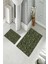 Banyo Halısı Ikili Klozet Takımı Kaymaz Tabanlı (60 cm x 100 cm + 40 cm x 60 Cm) 2