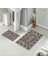 Banyo Halısı Ikili Klozet Takımı Kaymaz Tabanlı (60 cm x 100 cm + 40 cm x 60 Cm) 1
