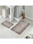 Banyo Halısı Ikili Klozet Takımı Kaymaz Tabanlı (60 cm x 100 cm + 40 cm x 60 Cm) 1