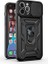 Apple iPhone 11 Pro Uyumlu Kızaklı Panzer Seri Arka Koruma Kılıf - Siyah 2