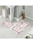 Banyo Halısı Ikili Klozet Takımı Kaymaz Tabanlı (60 cm x 100 cm + 40 cm x 60 Cm) 1