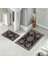 Banyo Halısı Ikili Klozet Takımı Kaymaz Tabanlı (60 cm x 100 cm + 40 cm x 60 Cm) 1
