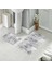 Banyo Halısı Ikili Klozet Takımı Kaymaz Tabanlı (60 cm x 100 cm + 40 cm x 60 Cm) 1