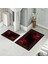 Banyo Halısı Ikili Klozet Takımı Kaymaz Tabanlı (60 cm x 100 cm + 40 cm x 60 Cm) 1