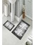 Banyo Halısı Ikili Klozet Takımı Kaymaz Tabanlı (60 cm x 100 cm + 40 cm x 60 Cm) 2