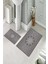 Banyo Halısı Ikili Klozet Takımı Kaymaz Tabanlı (60 cm x 100 cm + 40 cm x 60 Cm) 2