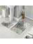 Banyo Halısı Ikili Klozet Takımı Kaymaz Tabanlı (60 cm x 100 cm + 40 cm x 60 Cm) 1