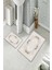 Banyo Halısı Ikili Klozet Takımı Kaymaz Tabanlı (60 cm x 100 cm + 40 cm x 60 Cm) 2