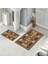 Banyo Halısı Ikili Klozet Takımı Kaymaz Tabanlı (60 cm x 100 cm + 40 cm x 60 Cm) 3