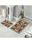 Banyo Halısı Ikili Klozet Takımı Kaymaz Tabanlı (60 cm x 100 cm + 40 cm x 60 Cm) 4