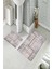Banyo Halısı Ikili Klozet Takımı Kaymaz Tabanlı (60 cm x 100 cm + 40 cm x 60 Cm) 2