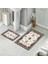 Banyo Halısı Ikili Klozet Takımı Kaymaz Tabanlı (60 cm x 100 cm + 40 cm x 60 Cm) 1