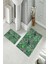 Banyo Halısı Ikili Klozet Takımı Kaymaz Tabanlı (60 cm x 100 cm + 40 cm x 60 Cm) 2