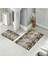 Banyo Halısı Ikili Klozet Takımı Kaymaz Tabanlı (60 cm x 100 cm + 40 cm x 60 Cm) 1