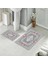 Banyo Halısı Ikili Klozet Takımı Kaymaz Tabanlı (60 cm x 100 cm + 40 cm x 60 Cm) 1