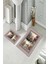 Banyo Halısı Ikili Klozet Takımı Kaymaz Tabanlı (60 cm x 100 cm + 40 cm x 60 Cm) 1