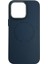 Apple iPhone 15 Pro Uyumlu NT-N012 Deri Magsafe Arka Koruma Kılıf - Mavi 1