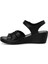 161886.Z4FX Siyah Kadın Comfort Sandalet 3