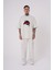 Erkek Tired Eyes Nakışlı Oversize Gri Tişört 3