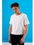 Erkek Ken Beyaz Bisiklet Yaka Regular Fit Basic Tişört 1